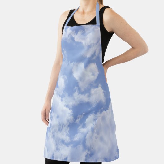 Heart Cloud Sky Foto Textuur Pastel Blue & White Schort (Insitu)