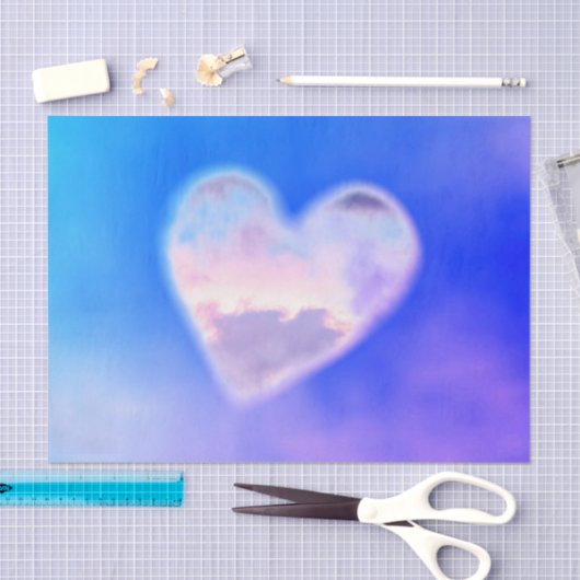 HEART CLOUDS Tissue Paper Tissuepapier (Craft)