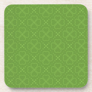 Heart Clover-patroon Bier Onderzetter