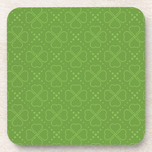 Heart Clover-patroon Bier Onderzetter (Voorkant)