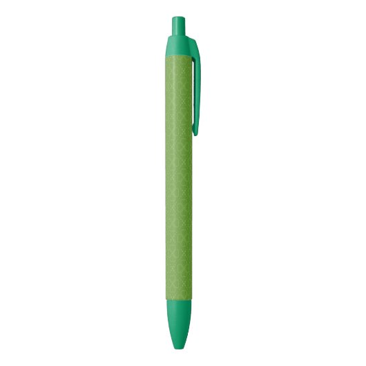 Heart Clover-patroon Zwarte Inkt Pen (Achterkant (Verticaal))