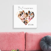 Heart Collage Canvas Afdruk (Insitu (Woonkamer))