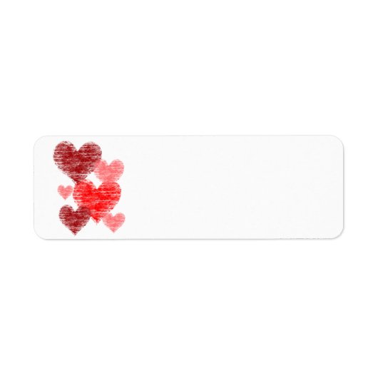 Heart Collage Etiket (Voorkant)