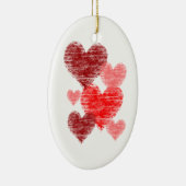 Heart Collage Keramisch Ornament (Rechts)
