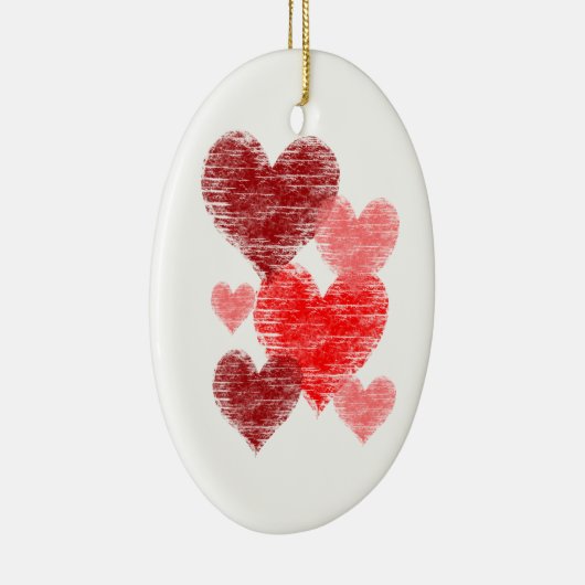 Heart Collage Keramisch Ornament (Rechts)