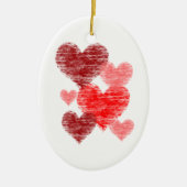 Heart Collage Keramisch Ornament (Voorkant)