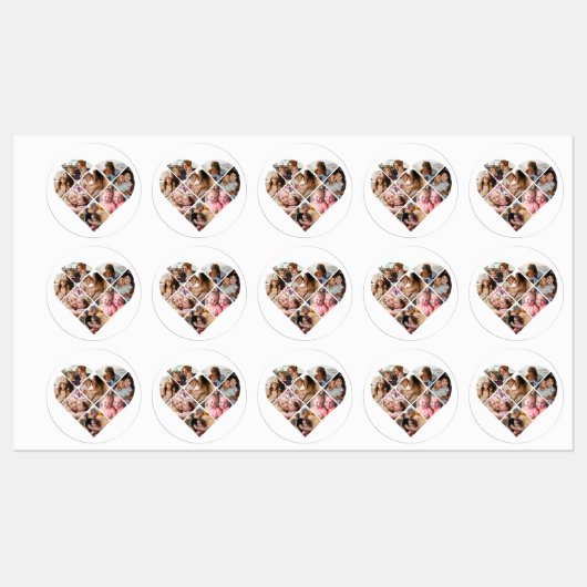 Heart Collage Labels (Vel)