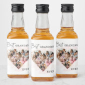 Heart Collage Likeurfles Etiket (Flessen)