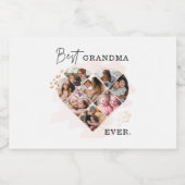 Heart Collage Likeurfles Etiket (Enkel label)