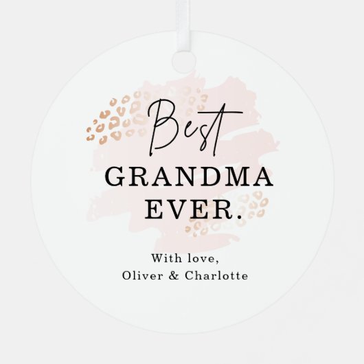 Heart Collage Metalen Ornament (Achterkant)