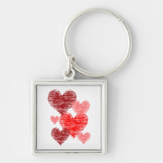 Heart Collage Sleutelhanger (Voorkant)