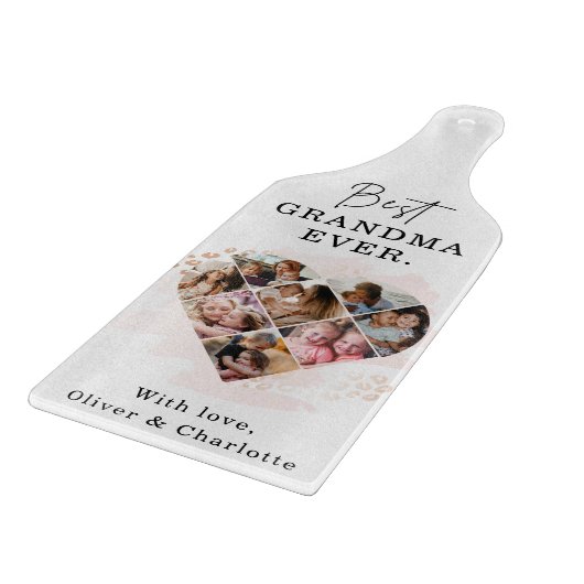 Heart Collage Snijplank (Hoek)