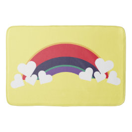 ♥ Heart colored bunt Rainbow Color Regenbogen Badmat