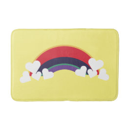 ♥ Heart colored bunt Rainbow Color Regenbogen Badmat