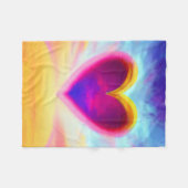 Heart Colorful Blanket Fleece Deken (Voorkant (Horizontaal))