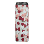 Heart Confetti Pattern – Cute Romantic Celebration Thermosbeker (Achterkant)