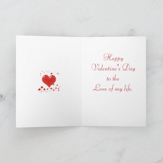 Heart Confetti Valentijnsdag Card Feestdagen Kaart (Binnen)