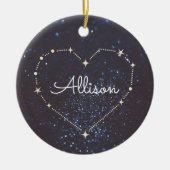 Heart Constellation Keramisch Ornament (Voorkant)