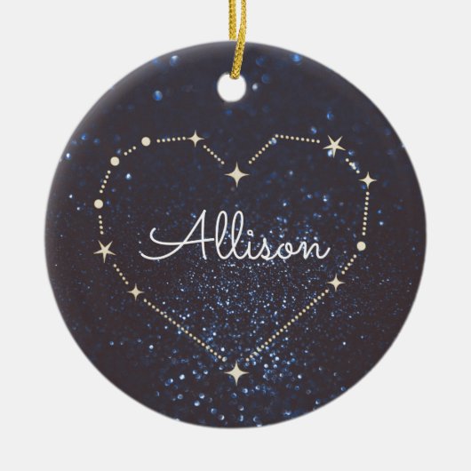 Heart Constellation Keramisch Ornament (Voorkant)