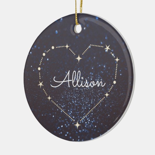 Heart Constellation Keramisch Ornament (Links)