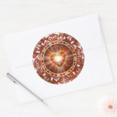 Heart Constellation Ronde Sticker (Envelop)