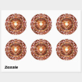 Heart Constellation Ronde Sticker (Vel)