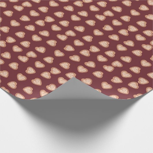 Heart Cookie Cadeaupapier (Hoek)