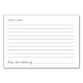 Heart Cookie Vrijgezellenfeest Recept Kaarten (Achterkant)