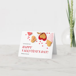 Heart Cookies Happy Valentijnsdag Notitiekaartje