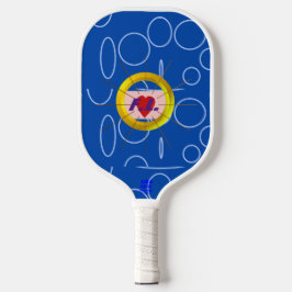 Heart Cool Blue Pickleball Paddle