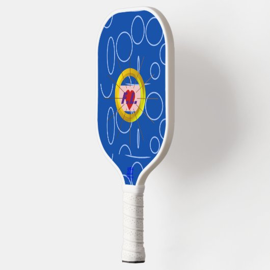 Heart Cool Blue Pickleball Paddle (Links)