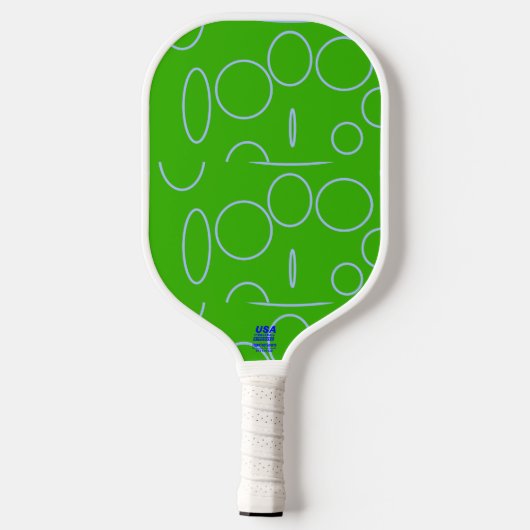 Heart Cool Green Pickleball Paddle (Achterkant)