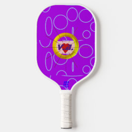 Heart Cool Paarse Pickleball Paddle