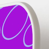 Heart Cool Paarse Pickleball Paddle (Links Detail)