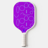 Heart Cool Paarse Pickleball Paddle (Achterkant)