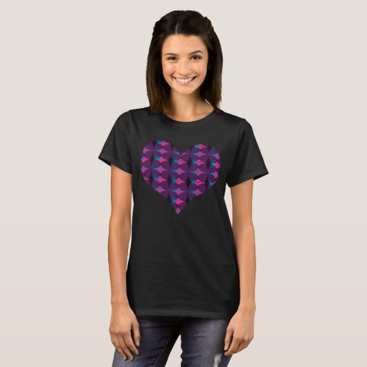 Heart Cool Pattern II Graphic T-shirt (Voorkant volledig)