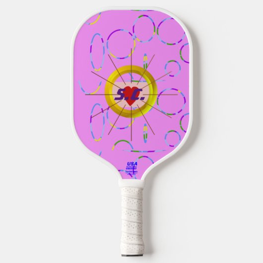 Heart Cool Pink Cool Pickleball Paddle (Voorkant)