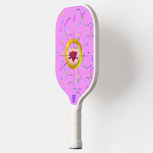 Heart Cool Pink Cool Pickleball Paddle (Links)