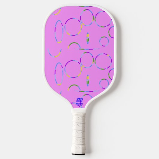 Heart Cool Pink Cool Pickleball Paddle (Achterkant)