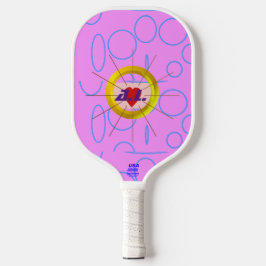 Heart Cool Pink Pickleball Paddle