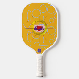 Heart Cool Sinaasappel Pickleball Paddle