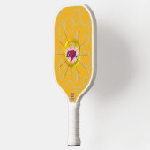 Heart Cool Sinaasappel Pickleball Paddle (Links)