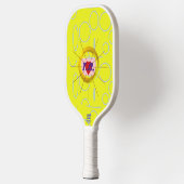 Heart Cool Yellow Pickleball Paddle (Links)