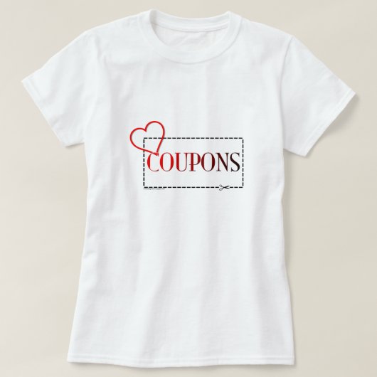 Heart Coupons T-Shirt (Design voorkant)