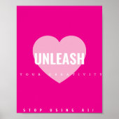 Heart Creativity Poster Artiest Non AI (Voorkant)