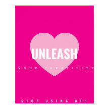 Heart Creativity Poster Artiest Non AI