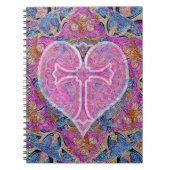 Heart, Cross, Pattern van Amelia Carrie Notitieboek (Voorkant)