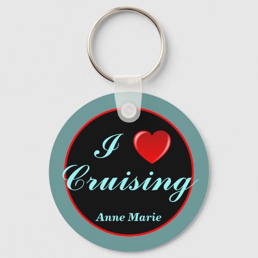 Heart Cruising, gepersonaliseerde sleutelhanger (Voorkant)
