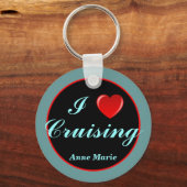 Heart Cruising, gepersonaliseerde sleutelhanger (Voorkant)