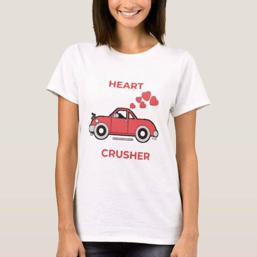 Heart Crusher: een door liefde aangedreven Valenti T-shirt (Voorkant)